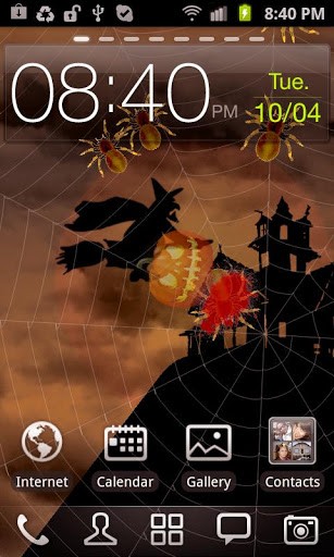 Baixar Dia das Bruxas: Aranhas - papel de parede animado gratuito para Android para desktop. 
