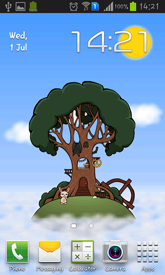 Baixar Casa-árvore - papel de parede animado gratuito para Android para desktop. 