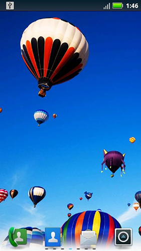 Captura de tela do Balão de ar quente  em telefone celular ou tablet.