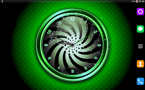 Baixar Relógio hipnótico - papel de parede animado gratuito para Android para desktop. 