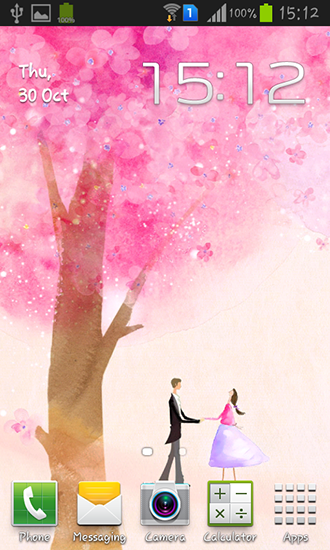 Baixar Árvore de amor - papel de parede animado gratuito para Android para desktop. 