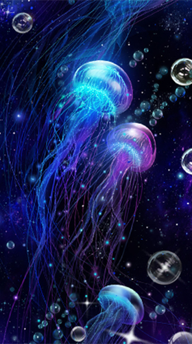 Captura de tela do Medusa luminosa HD  em telefone celular ou tablet.