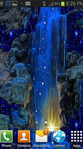 Captura de tela do Cachoeira Azul Mágica  em telefone celular ou tablet.