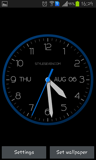 Baixar Relógio moderno - papel de parede animado gratuito para Android para desktop. 