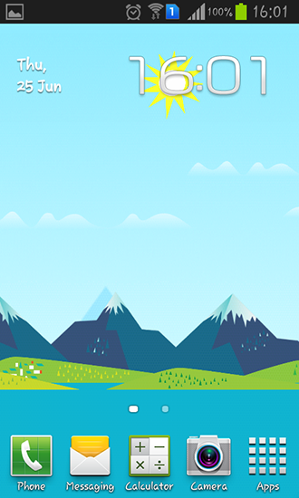 Baixar Montanhas agora - papel de parede animado gratuito para Android para desktop. 