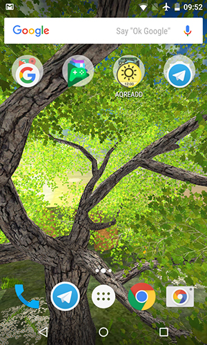 Captura de tela do Árvore natural  em telefone celular ou tablet.