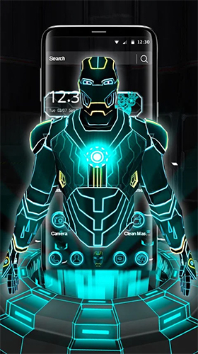 Captura de tela do Herói de néon 3D  em telefone celular ou tablet.