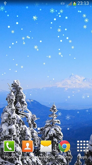 Baixar Ano Novo: Neve - papel de parede animado gratuito para Android para desktop. 