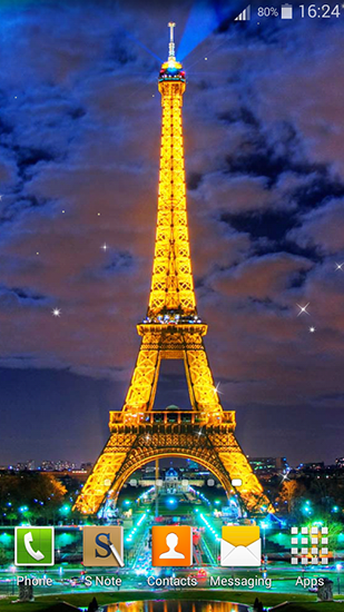 Baixar Noite em Paris - papel de parede animado gratuito para Android para desktop. 