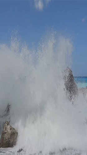 Captura de tela do Ondas do oceano  em telefone celular ou tablet.