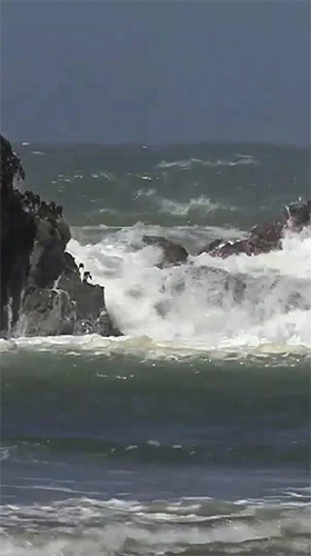 Captura de tela do Ondas do oceano  em telefone celular ou tablet.