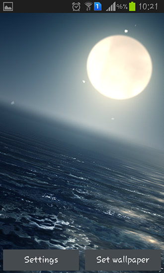 Baixar Oceano à noite - papel de parede animado gratuito para Android para desktop. 