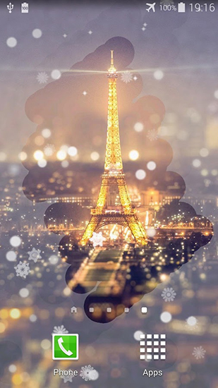 Baixar Paris a noite - papel de parede animado gratuito para Android para desktop. 