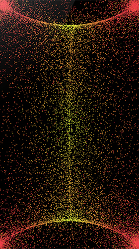 Captura de tela do Galáxia de partículas fluidos  em telefone celular ou tablet.