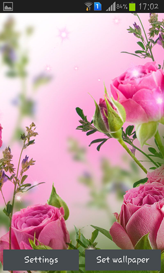 Baixar Flores cor de rosa - papel de parede animado gratuito para Android para desktop. 