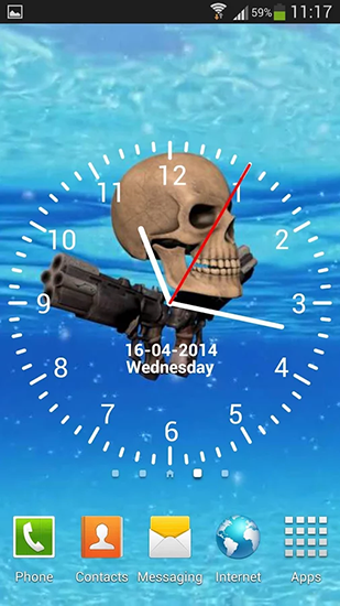 Baixar Crânio do pirata - papel de parede animado gratuito para Android para desktop. 
