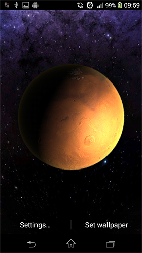Captura de tela do Planetas  em telefone celular ou tablet.
