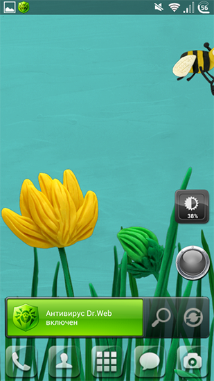 Baixar Flores de plasticina - papel de parede animado gratuito para Android para desktop. 