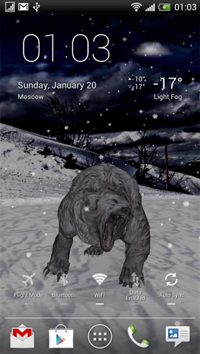 Captura de tela do Urso de bolso  em telefone celular ou tablet.