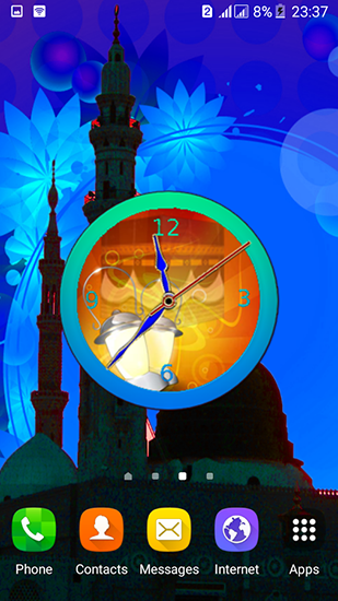 Baixar Ramadã: Relógio - papel de parede animado gratuito para Android para desktop. 