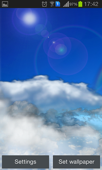 Baixar Nuvens flutuando - papel de parede animado gratuito para Android para desktop. 
