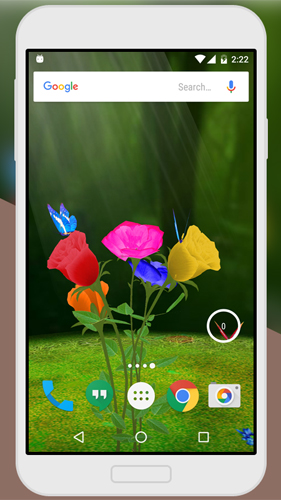 Captura de tela do Rosa 3D  em telefone celular ou tablet.