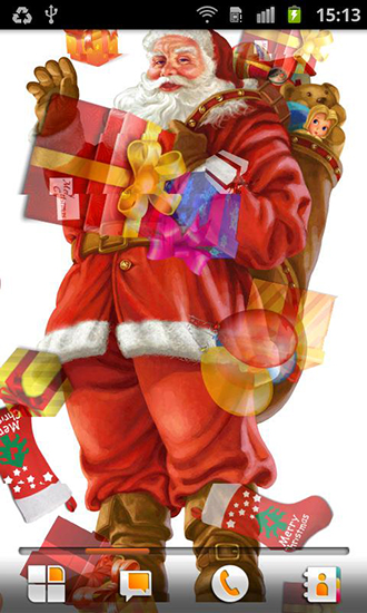 Baixar Papai Noel - papel de parede animado gratuito para Android para desktop. 