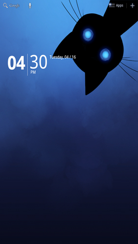 Captura de tela do Gato escondido  em telefone celular ou tablet.