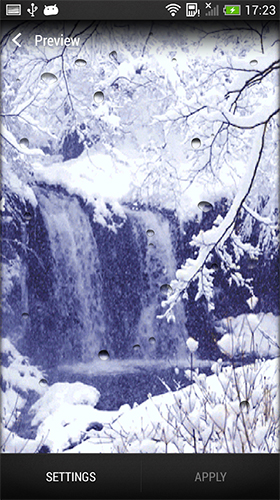 Captura de tela do Queda de neve  em telefone celular ou tablet.
