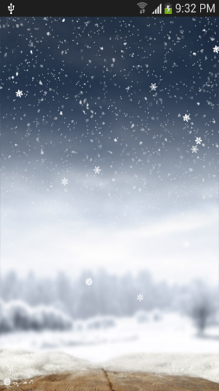 Captura de tela do Queda de neve  em telefone celular ou tablet.