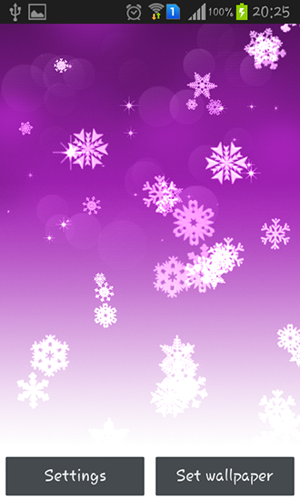 Baixar Floco de neve - papel de parede animado gratuito para Android para desktop. 