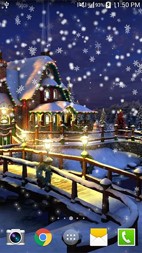 Captura de tela do Noite nevada  em telefone celular ou tablet.