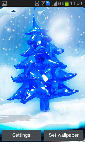 Baixar Árvore de Natal Nevada HD - papel de parede animado gratuito para Android para desktop. 