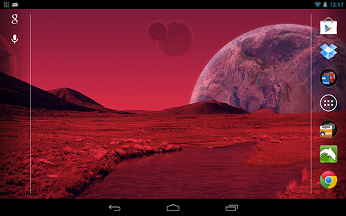 Captura de tela do Mundo do espaço  em telefone celular ou tablet.