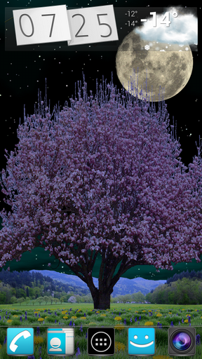 Baixar Árvores da primavera  - papel de parede animado gratuito para Android para desktop. 