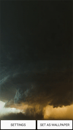 Captura de tela do Sons de tempestade  em telefone celular ou tablet.