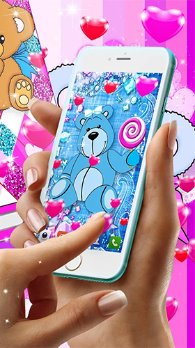 Captura de tela do Urso Teddy  em telefone celular ou tablet.
