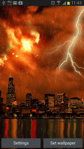 Baixar A tempestade verdadeira HD (Chicago) - papel de parede animado gratuito para Android para desktop. 