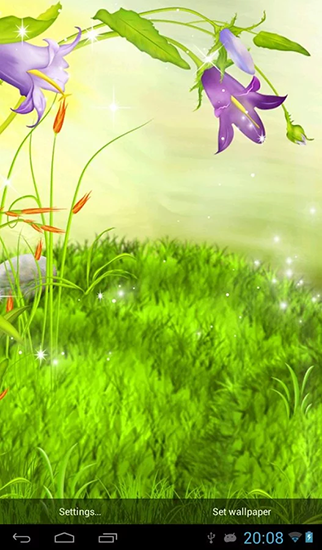 Baixar As flores brilhantes - papel de parede animado gratuito para Android para desktop. 