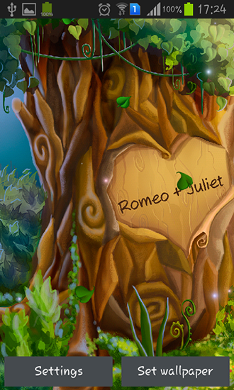 Baixar Árvore do amor - papel de parede animado gratuito para Android para desktop. 