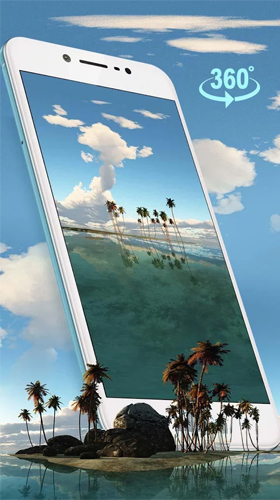 Captura de tela do Ilha tropical 3D  em telefone celular ou tablet.