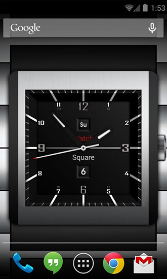 Baixar Relógio Quadrado Leve - papel de parede animado gratuito para Android para desktop. 