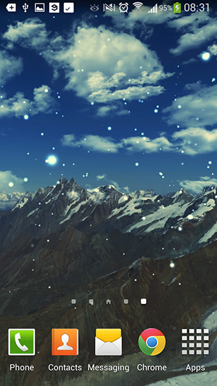 Baixar Montanhas do inverno - papel de parede animado gratuito para Android para desktop. 