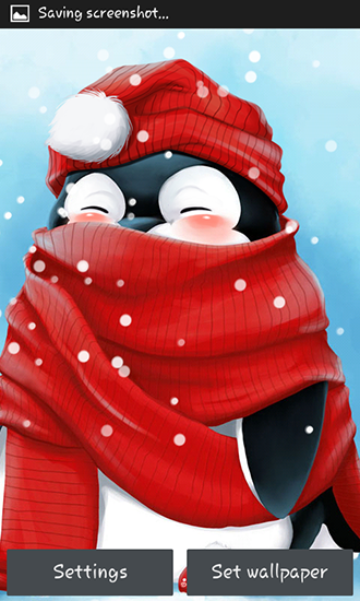 Baixar Pinguim de Inverno - papel de parede animado gratuito para Android para desktop. 