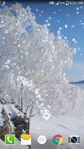 Baixar Neve de inverno - papel de parede animado gratuito para Android para desktop. 