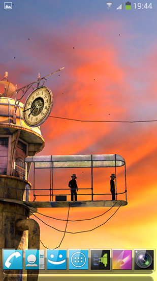Captura de tela do 3D Steampunk viagem pró em telefone celular ou tablet.