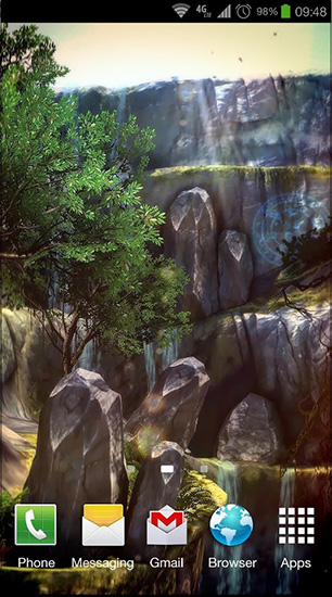 Captura de tela do 3D Cachoeira pró em telefone celular ou tablet.