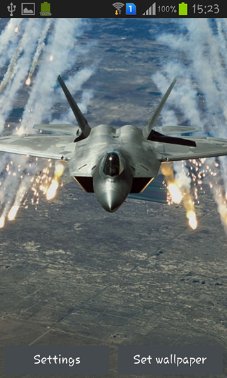 Captura de tela do Forças Aéreas em telefone celular ou tablet.