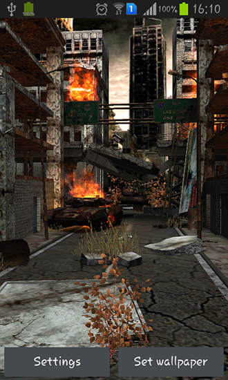 Captura de tela do Apocalipse 3D em telefone celular ou tablet.