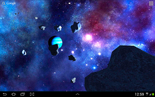 Baixar Asteroids 3D - papel de parede animado gratuito para Android para desktop. 